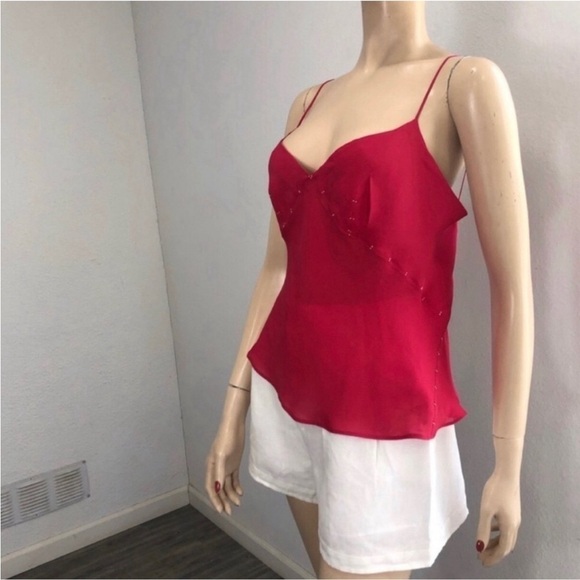 MAX STUDIO spaghetti strap V-neck top - Picture 12 of 16